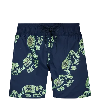 Kids Vilebrequin Elephant Logo Swimshorts