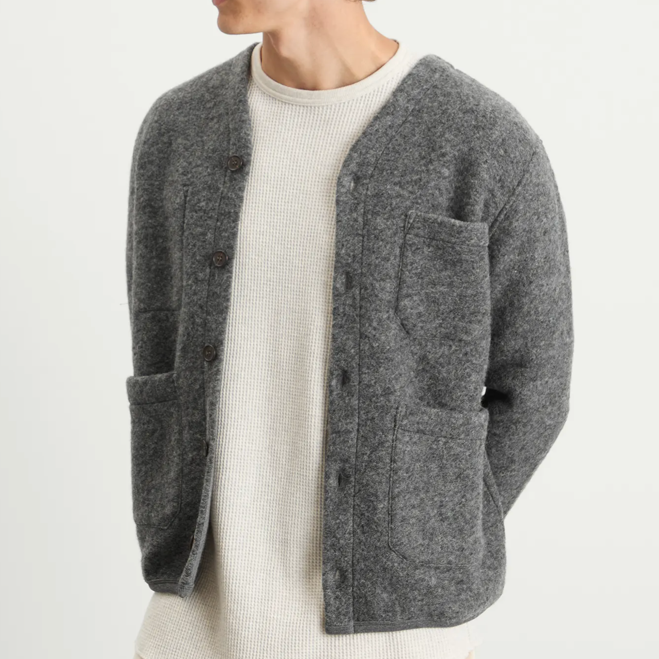 Universal Works Wool Fleece Cardigan