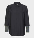 Blou Shirt Tropical Navy