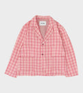 Shale Jacket Pink Check Handloom