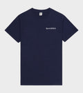Health Is Wealth T-shirt Navy/White/Fire Red