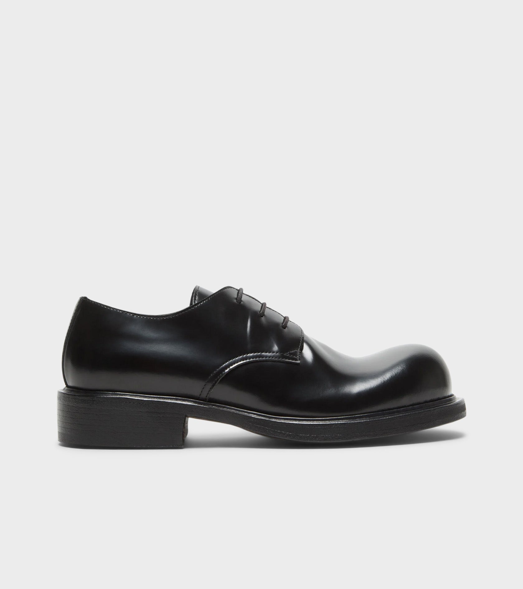 Lace-Up Leather Shoes Black