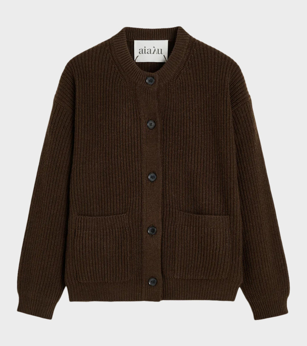 Bine Cardigan Dark Brown