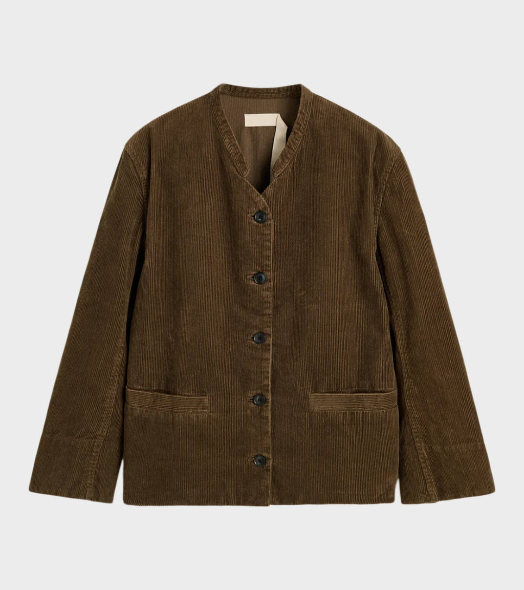 Angela Jacket Corduroy Bark