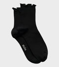 Cotton Frill Sock Black