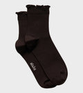 Cotton Frill Sock Chocolate