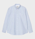 L/S Cassel Stripe Shirt Bleach/White