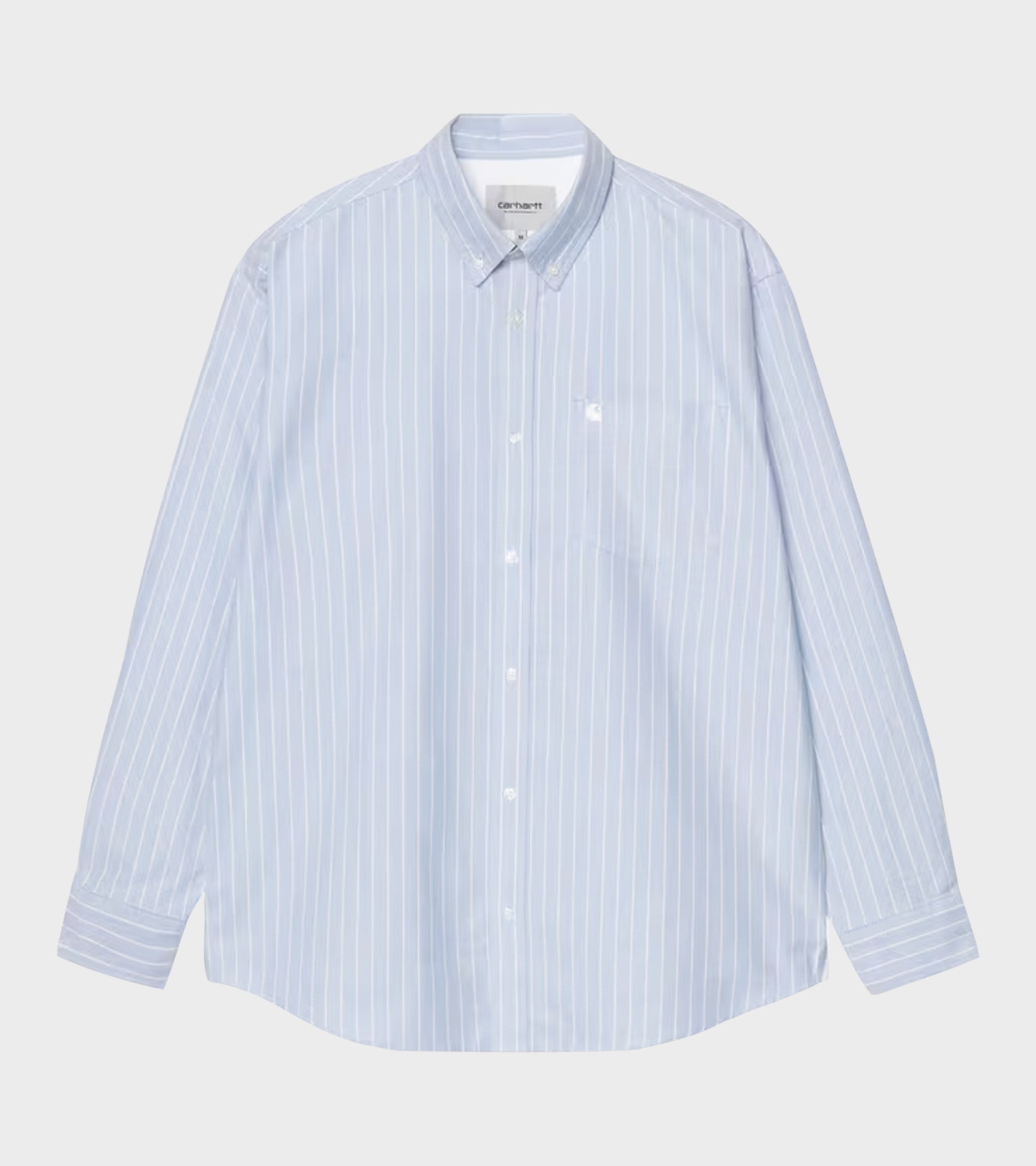 L/S Cassel Stripe Shirt Bleach/White