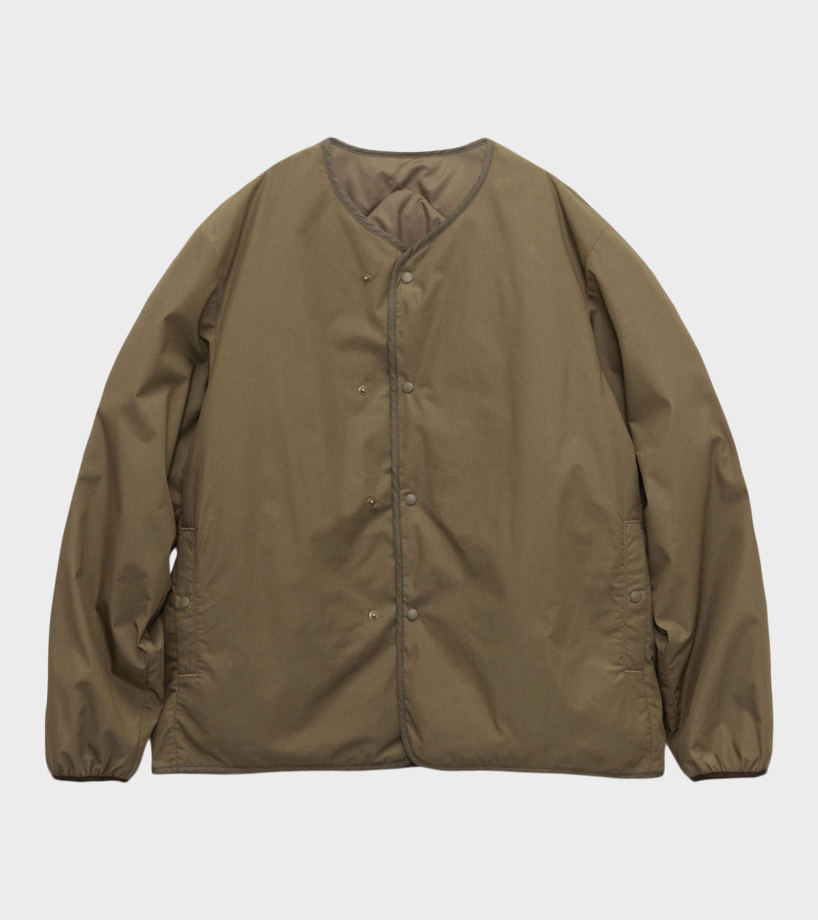 Reversible Down Cardigan Brown
