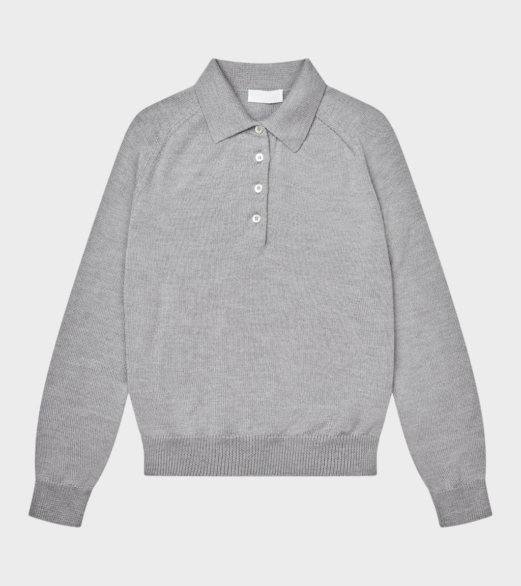 Lings Polo Knit Grey