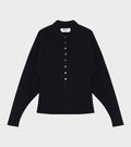 Lay3 Point Collar Cardigan Ink