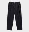 Ezra Relaxed Organic Stretch Twill Trousers Black