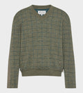 Wool V-neck Militery Green
