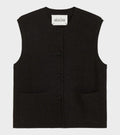 Elva Vest Dark Brown Melange