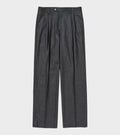 Super Light Wool Two-Tuck Slacks Top Charcoal