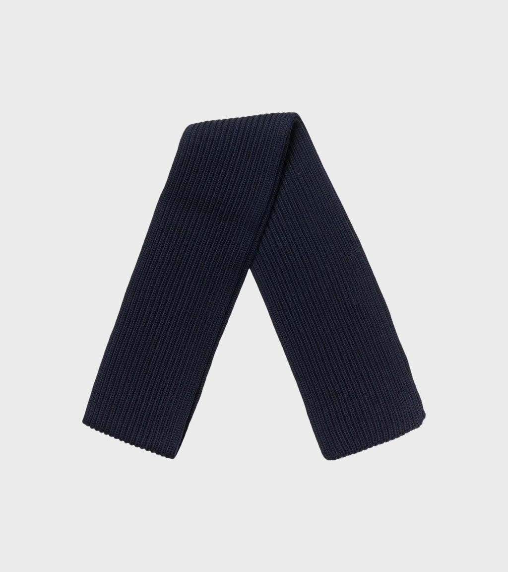 Short Scarf Navy Blue
