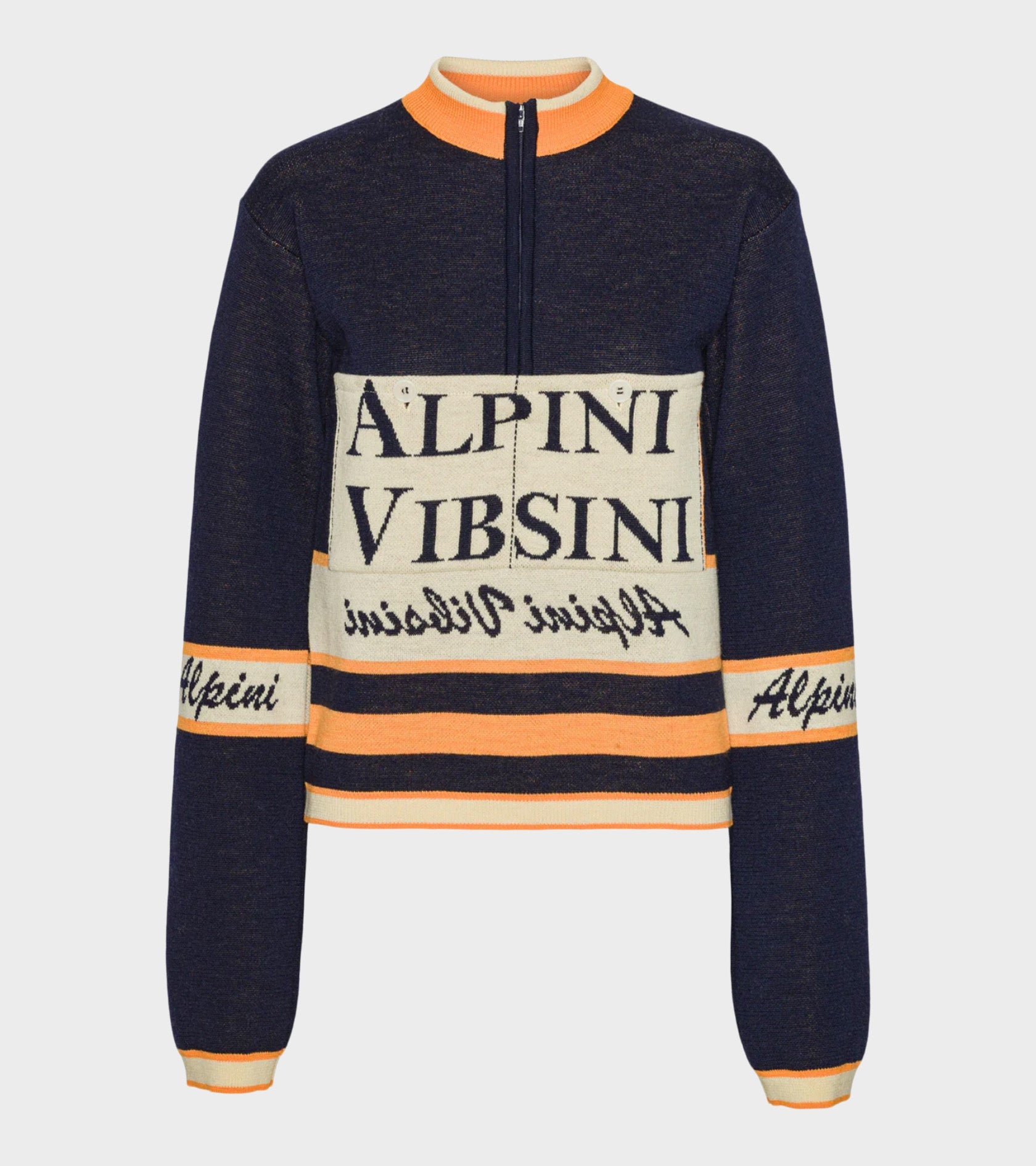 Race Jersey Long Sleeve Navy Alpini