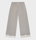 Lace Sweatpants Light Grey Melange
