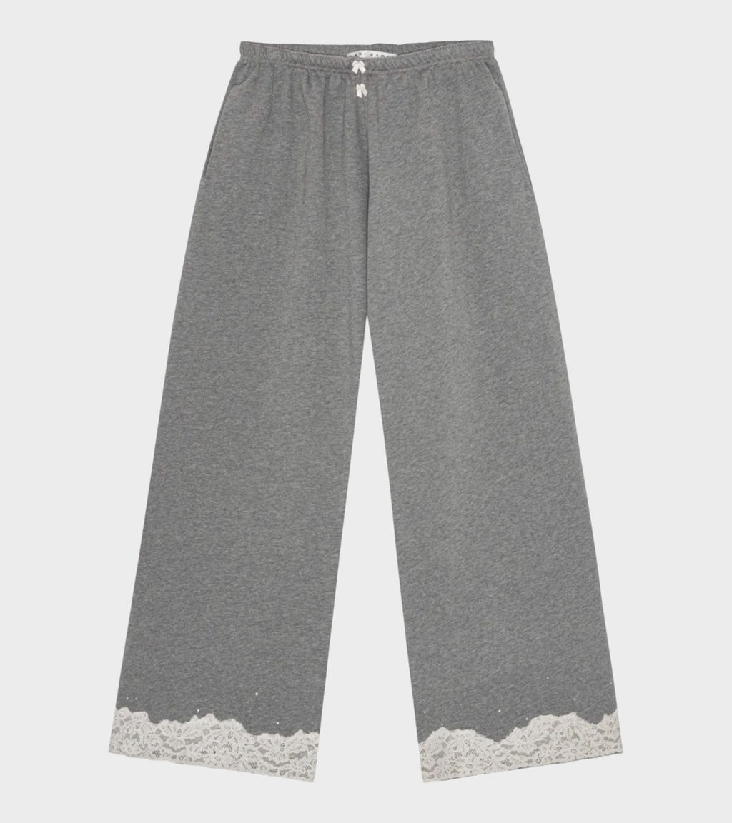 Lace Sweatpants Dark Grey Melange