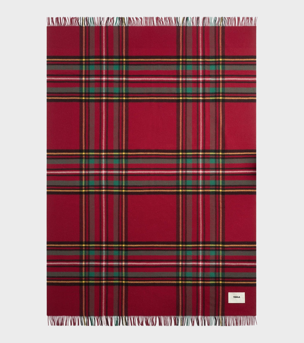 Lambswool Blanket Red Plaid