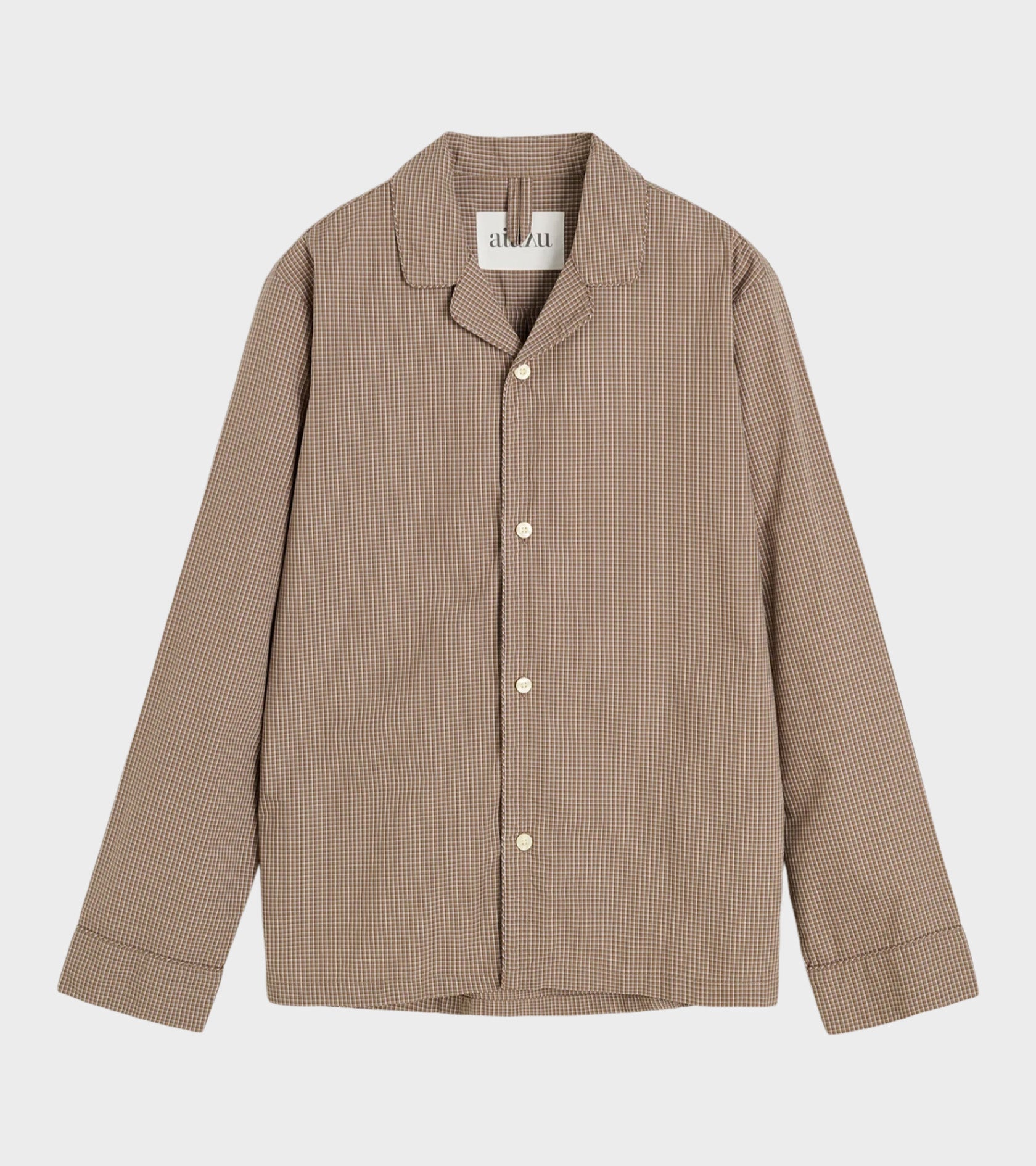 Classic Pyjamas Check Mix Fossil