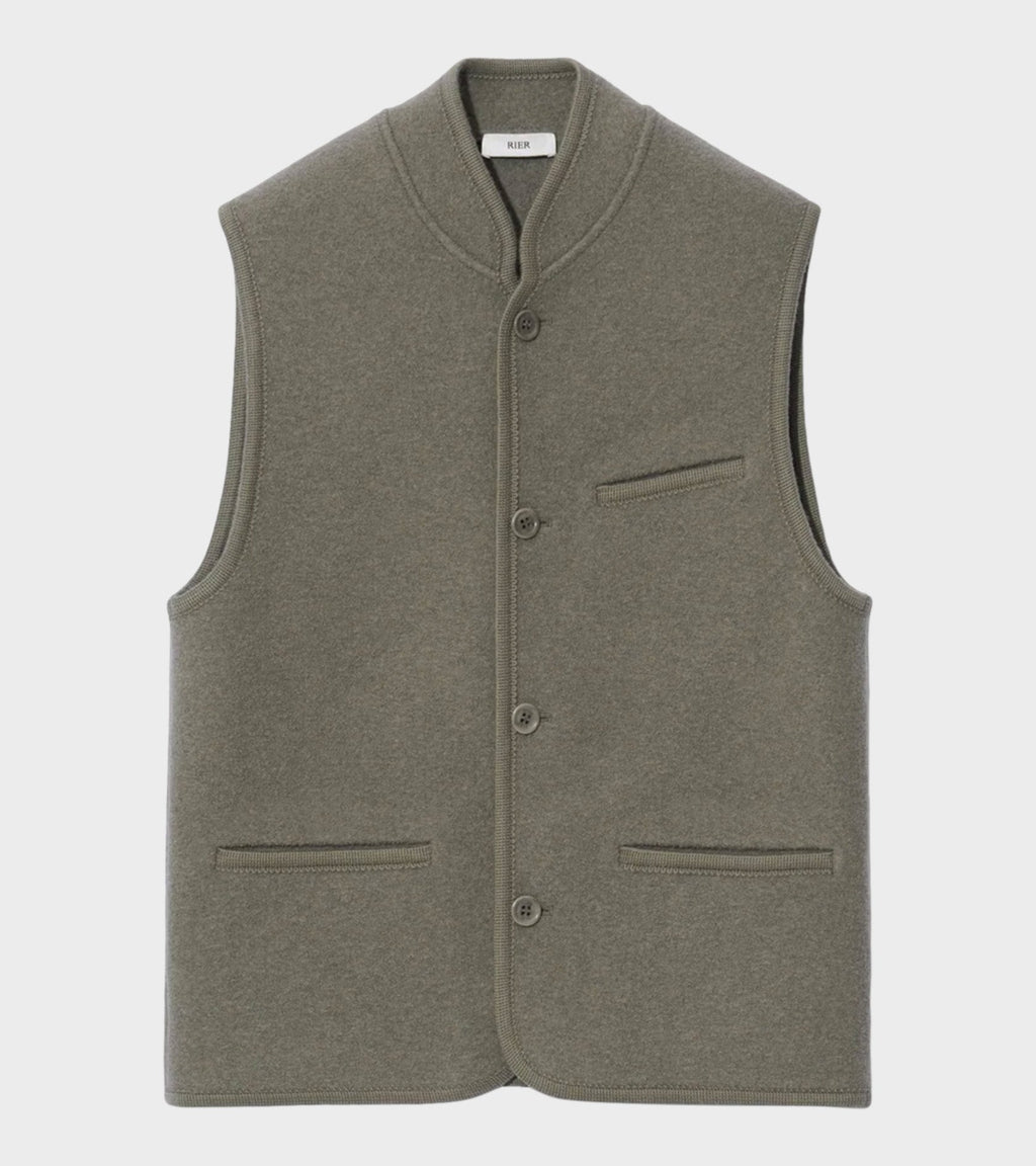 Walker Felted Vest Camoscio