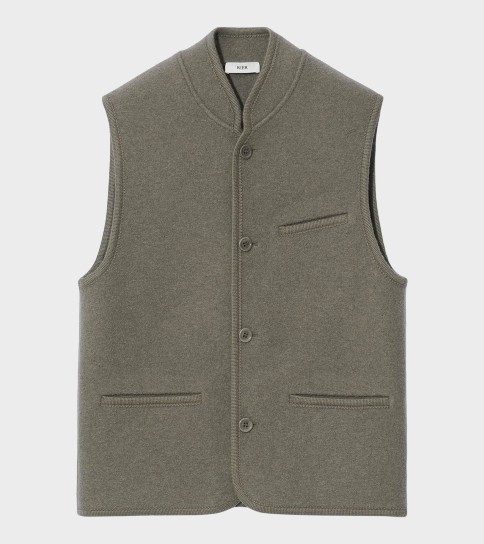 Walker Felted Vest Camoscio