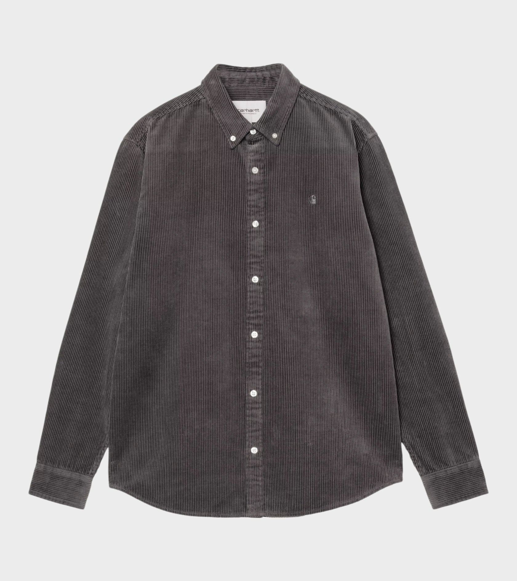 L/S Madison Cord Shirt Graphite