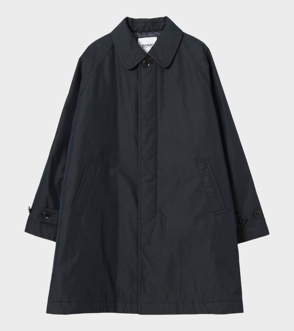 Cotton Blend Coat Dark Navy