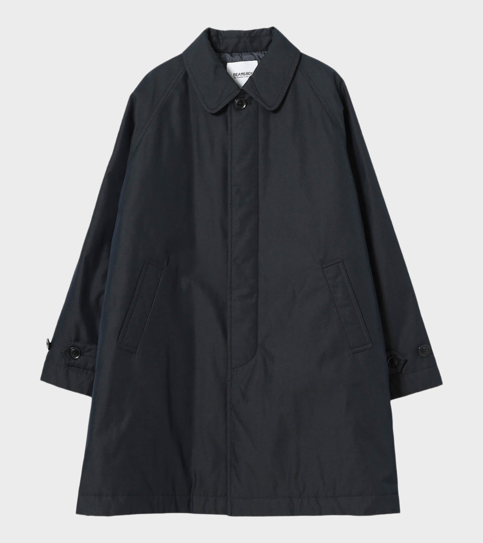 Cotton Blend Coat Dark Navy
