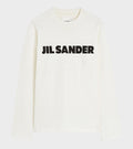Stiff Cotton Jersey L/S Logo T-shirt Porcelain