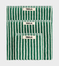 Guest Towel 30x50 Teal Green Stripes