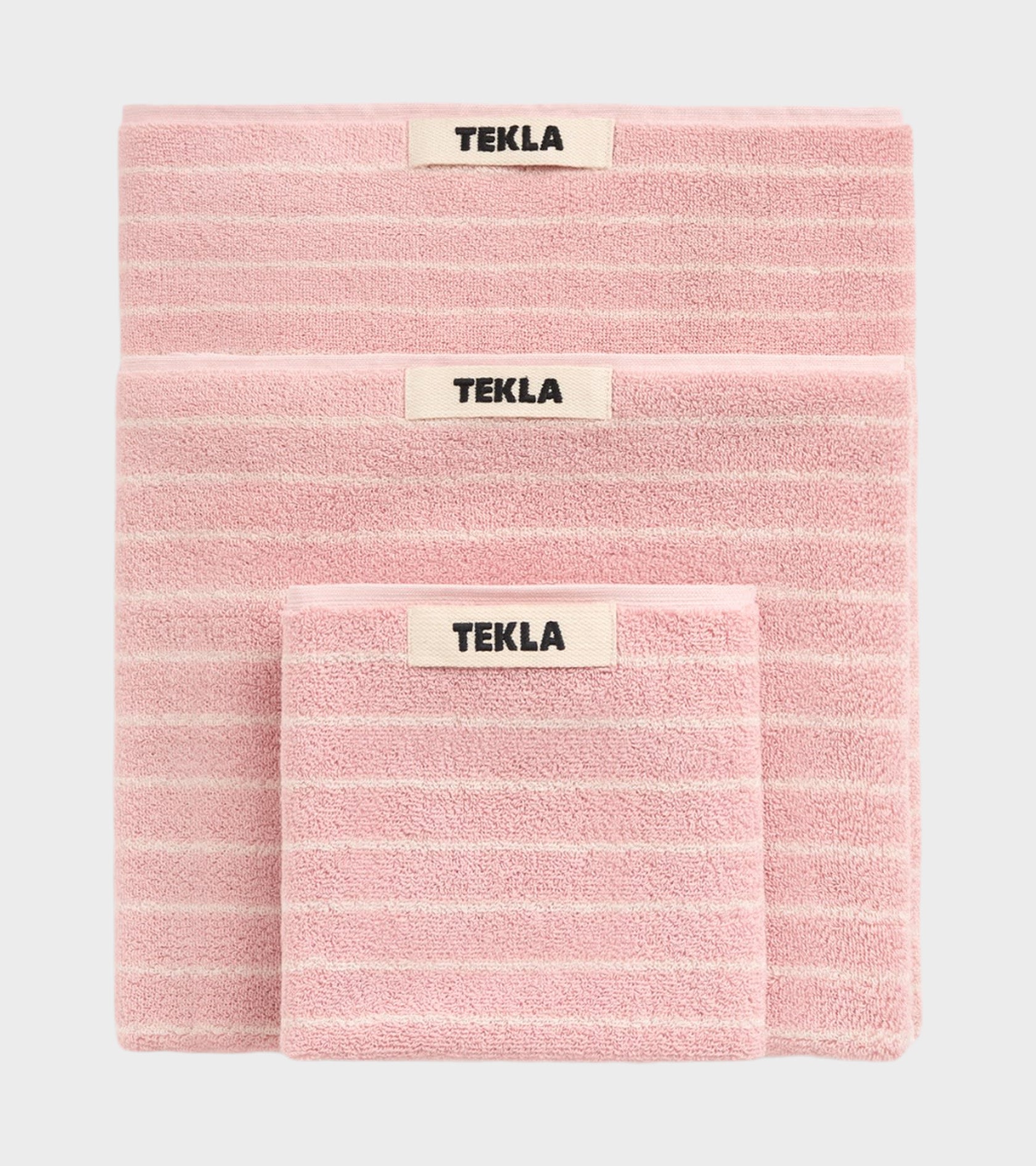 Bath Towel 70x140 Shaded Pink Stripes