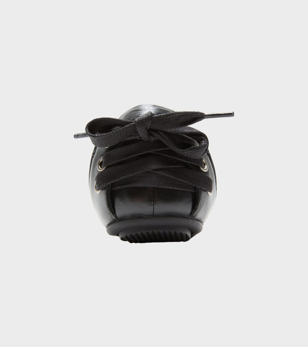 Lace Up Leather Shoes Black