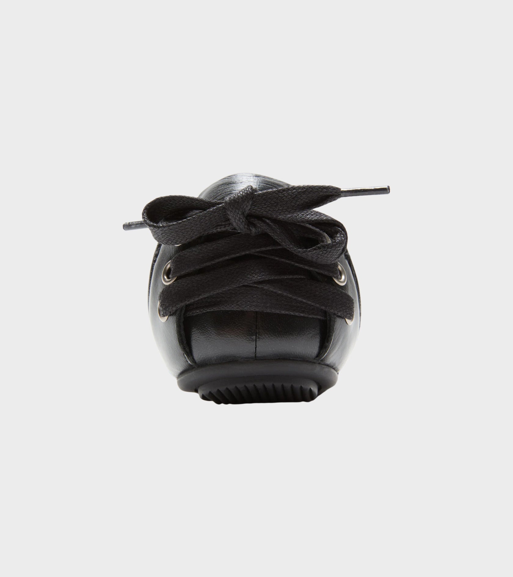 Lace Up Leather Shoes Black
