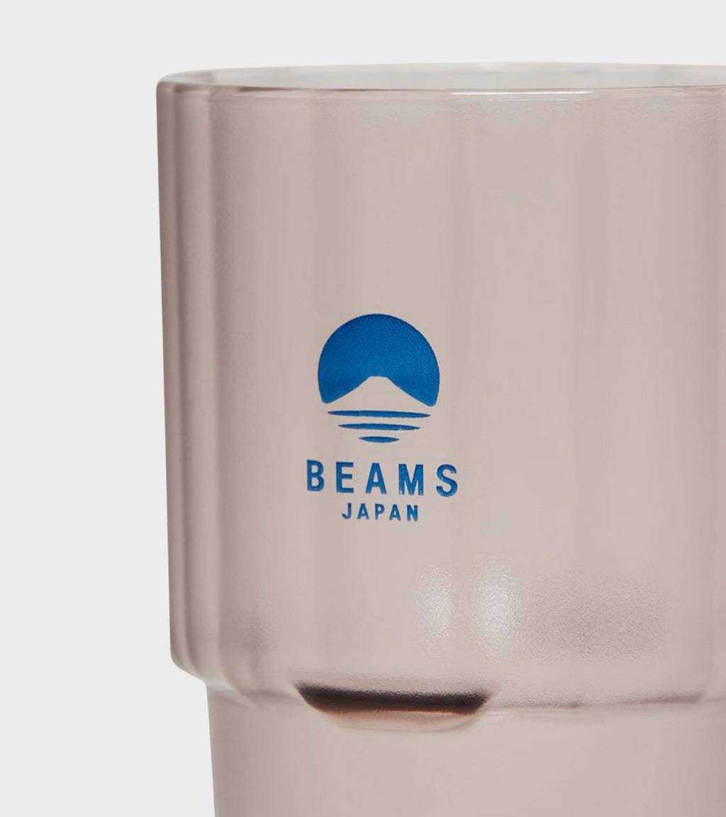 Stacking Cup Clear Brown/Navy