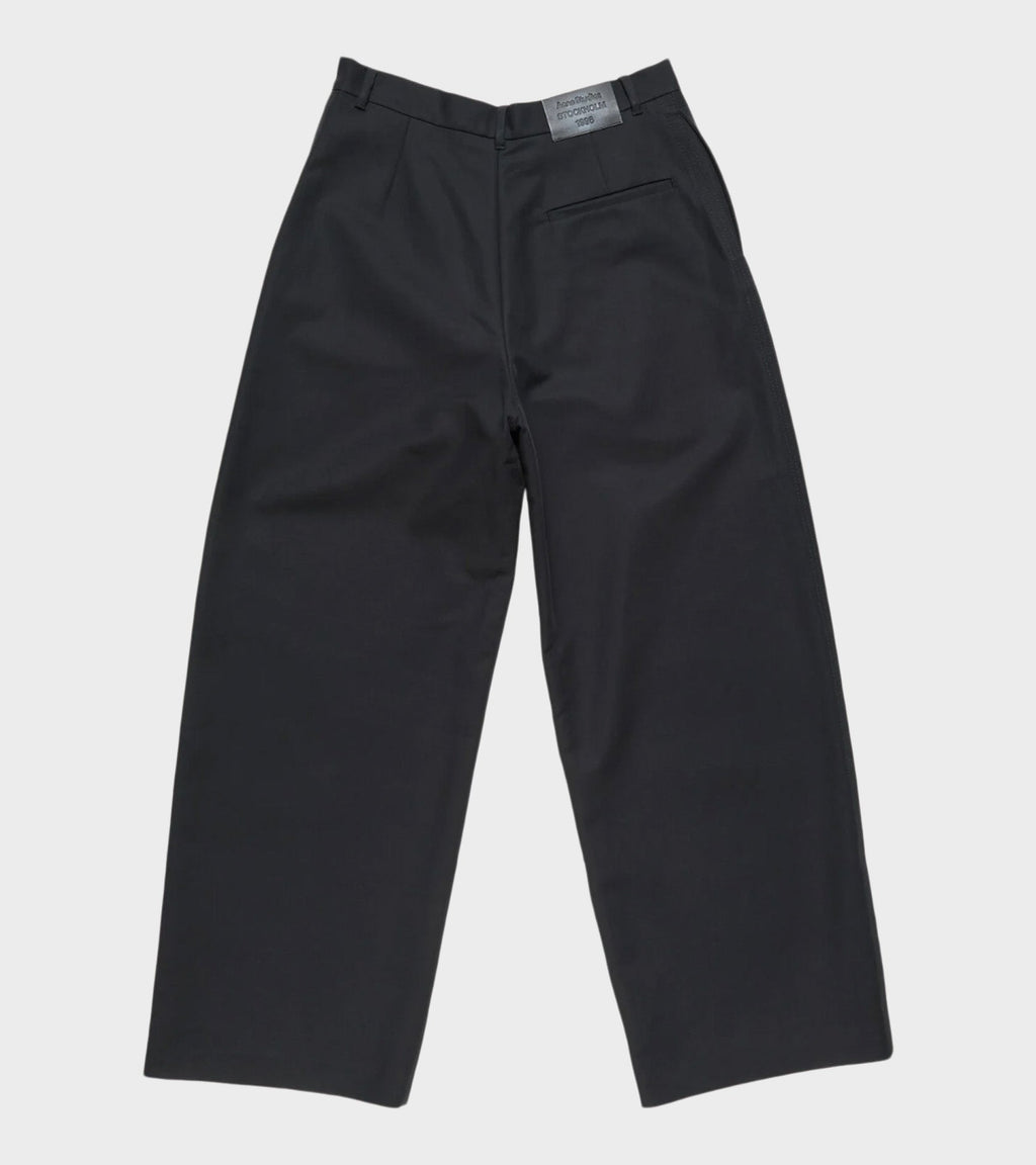 Satin Trousers Black