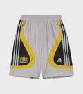 Football Shorts Silver Metallic/Yellow