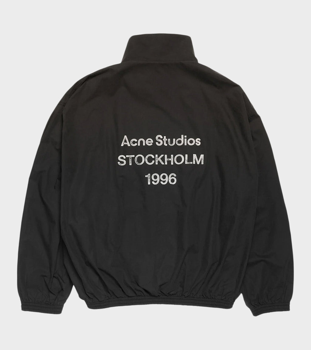 Logo Zipper Jacket Black