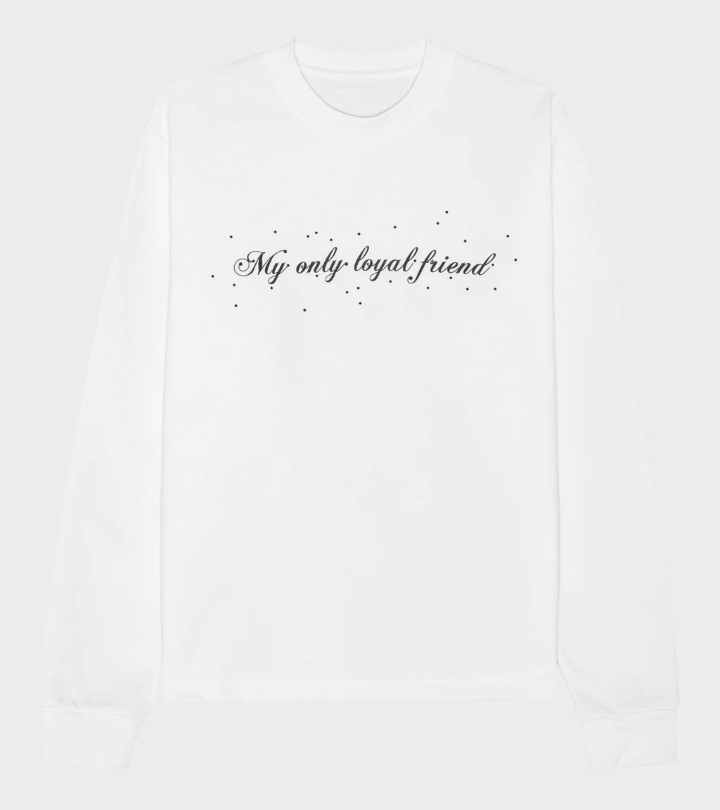Oversized L/S Dog T-shirt White