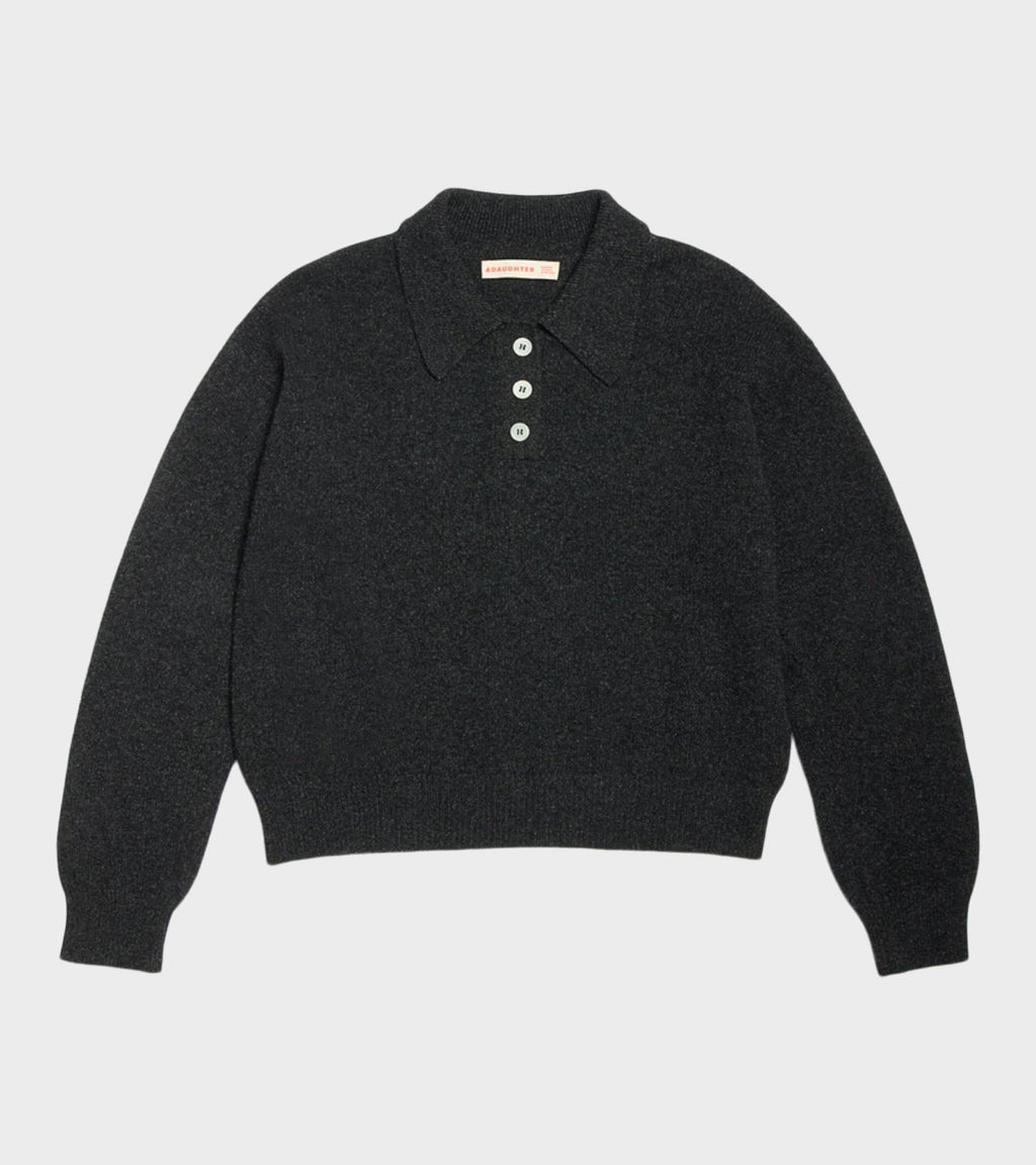 Edie Polo Shirt Charcoal Grey
