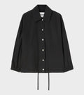 Dry Touch Cotton Poplin Logo Jacket Black