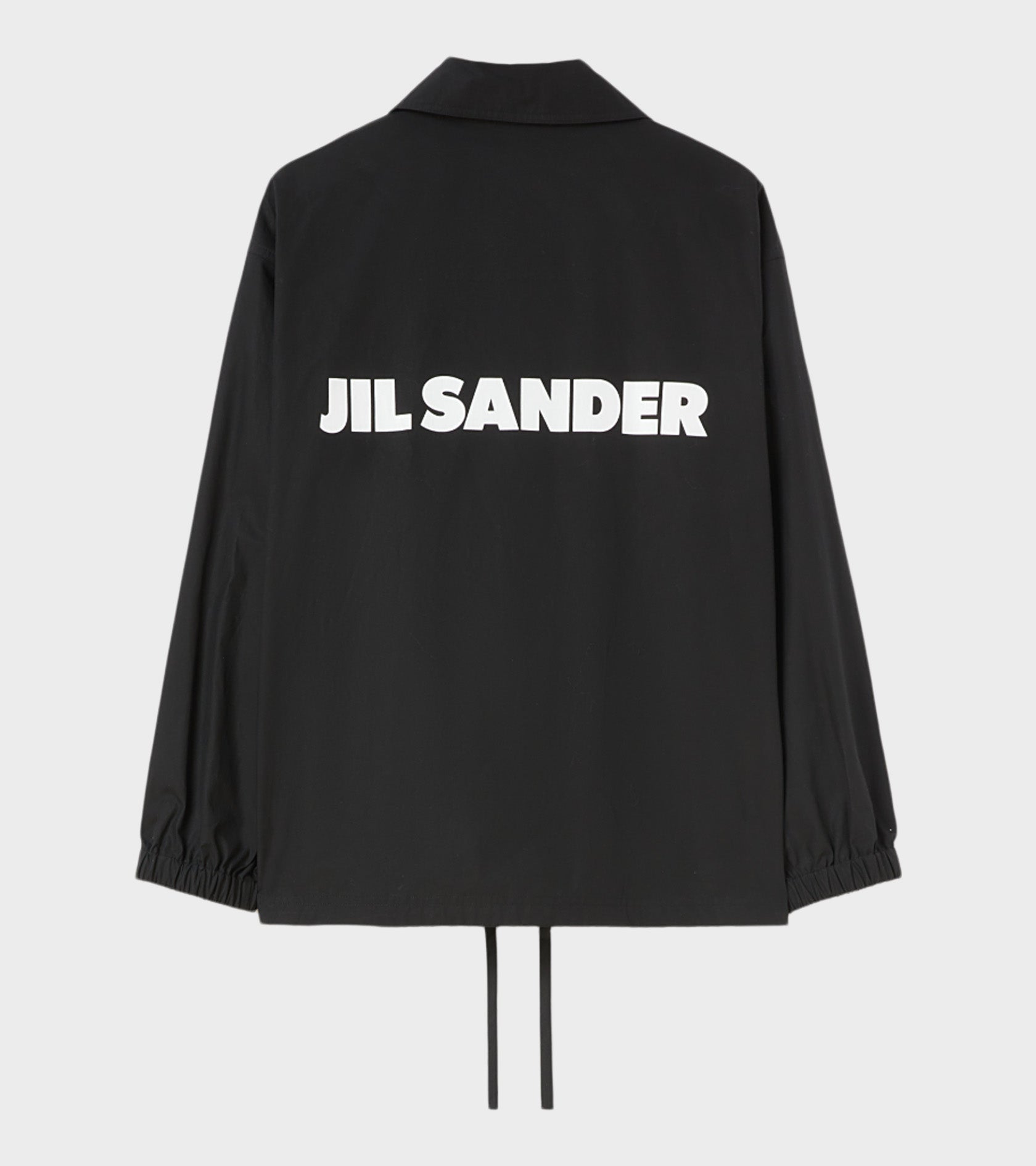 Dry Touch Cotton Poplin Logo Jacket Black