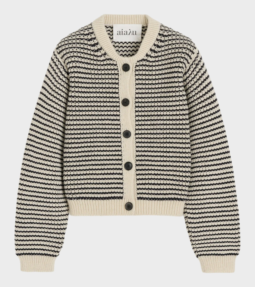 Shiva Cardigan Mix Black Navy