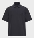 Logo Short Sleeve Half-zip Shirt Black