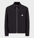 Cotton Blend Shirt Jacket Black