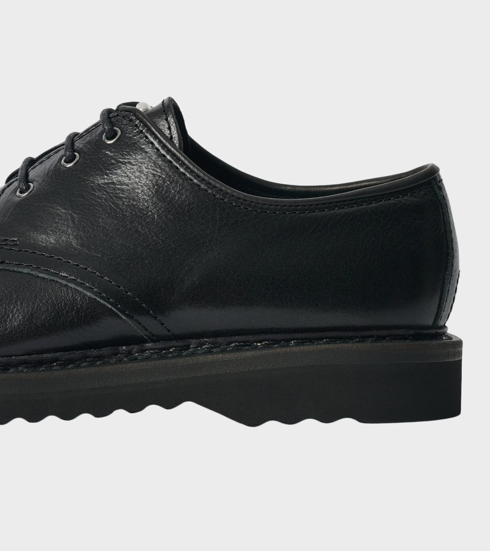 Trampler Shoe Black Supple Cow Hide