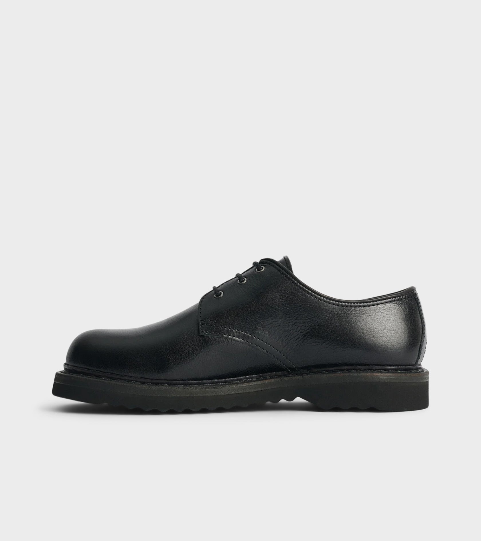 Trampler Shoe Black Supple Cow Hide