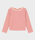 Marron Oversized Blouse Off-white/Red Stripe