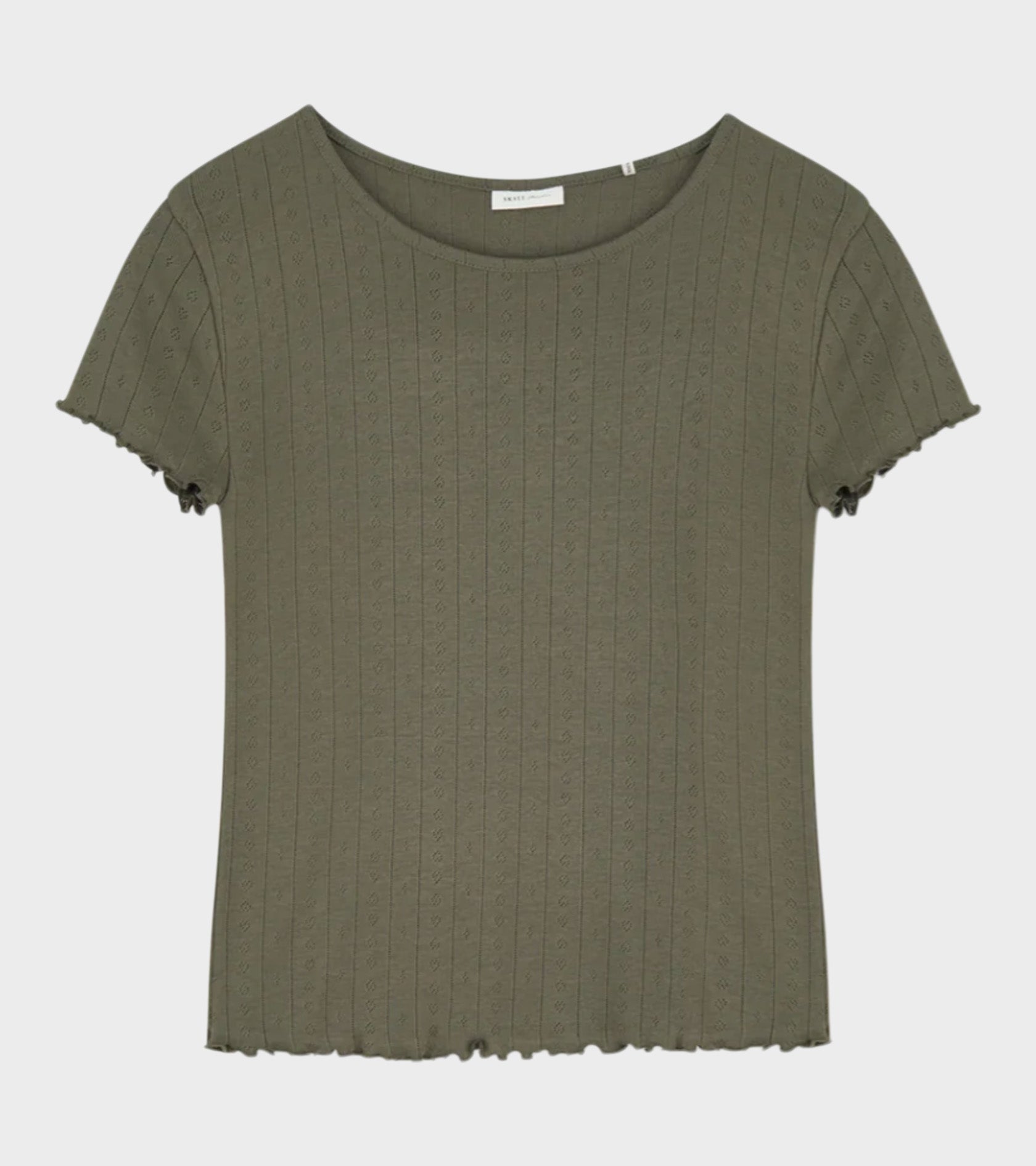 Edie Cap Sleeve Tee Olive